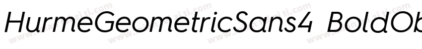 HurmeGeometricSans4 BoldObl字体转换